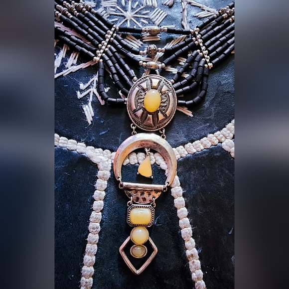 Free People Boho Choker with Beads and Stones. - Picture 4 of 4